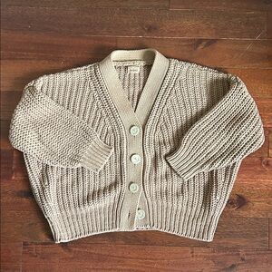 Babaa Cotton Cardigan Roasted Fig